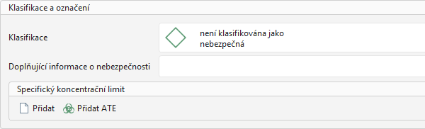 Klasifikace a označení
